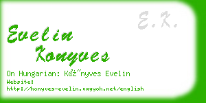 evelin konyves business card